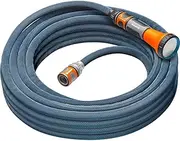 Gardena Liano Xtreme 1/2 inch, 15m set: Extremely robust textile garden hose, for indoor water taps, with PVC inner tube, lightweight, weather-resistant (18465-20)