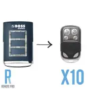 10 x Boss Garage Door Remote BHT3/BHT-3/HT3/BOSS6 Replacement 433MHz OL4/OL6