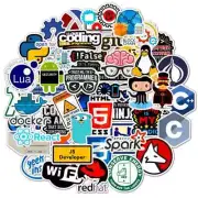 30/50pcs Programmer Internet Java Stickers Geek Php Docker Html Program