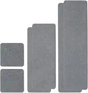 Set of 6 Water Absorbent Diatomite Coasters Kitchen Sink Caddy Bathroom Sink Diatomite soap Holder Accessories Water Absorbing Stone Tray Sink for Hand Soaps & Plants & Toiletries