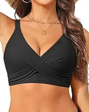 [Aqua Eve] Women Bikini Top Only - Push Up Large Bust Swimsuit Top 2025 Twist Front Bathing Suit