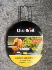 CHAR-BROIL folding beer can chicken roaster NEW in package