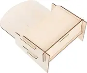Angoily DIY Wood Desktop Organizer Multi Functional Storage Rack for Books Magazines Pens and Letters Space Efficient Desk for Home and Office Use