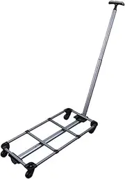 Backpack Trolley Hand Cart 4 Wheels Moving Cart Foldable Trolley Cart for Kids Office