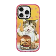 iPhone 16 Pro Impact Case MagSafe Compatible Hamburger cat