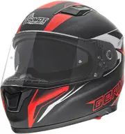 Germot GM 330 Decor Helmet, black-red, Size M for Men Black Red