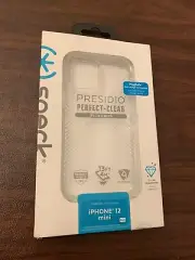 NEW- Speck Presidio Perfect Clear With Grips iPhone 12 Mini Phone Case