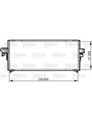 Valeo Air Conditioning Condenser fits Nissan Pulsar 2.0 N15 GTi (817794) (for: Nissan)