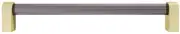 Hapny Home C1001-SM Clarity 12" Center to Center Modern Solid - Smoke / Satin