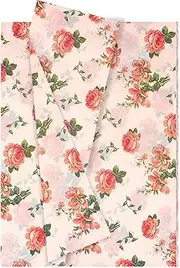 Hjvvr Floral Tissue Paper,20sheets Flower Gift Wrapping,20x14inch Patterned Tissue Paper for Wrapping Gifts Birthday Wedding Party