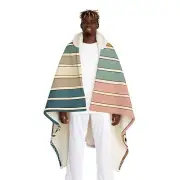 Parliament of Hues Hooded Sherpa Fleece Blanket