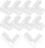 ERINGOGO 10PCS Transparent Furniture Corner Protectors Safety Bumpers for Tables Desks Cabinets Adhesive Installation Durable Proofing Guards for Sharp Edges