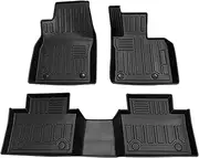 KASUART Floor Mats Fit for Mazda CX-30 CX30 2019-2024,TPE All-Weather Protection 1st & 2nd Row 3D Car Foot mats, Waterproof/Anti-Slip Custom Fit Heavy Duty Car Floor mats