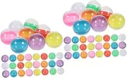 Vaguelly 2sets Party Game Balls Balls for Entertainment Openable Sphere 50pcs*2