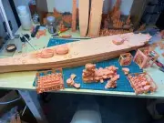 3D Printed 1/350 China Pan Asia ChangZheng Battleship Unpainted Model Kit