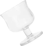 UTHCLO Elegant Short Footed Glassware Reusable Cocktail Cup for Beverages Stylish Wine Glass for Parties and Home Use Modern Design Easy to Carry Glass