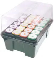 DWC Cloner Rooting Recirculating System 24 Site Cutting Clone Black Clear Dome