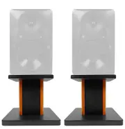 Rockville 8” Wood Studio Monitor Speaker Stands For Mackie MR524 Monitors