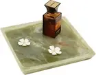 Radical Marble Square Platter 10" Inches Green Onyx Handmade Coffee Table