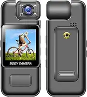 4K Body Camera with o and Video able Body Cam Video Camera Camcorder 180° Rotatable Lens Motion Detection with Back Clip for Law Enforceme Very Personal Traveling Sports -1