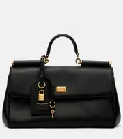 [Dolce & Gabbana] Dolce & Gabbana My Sicily Medium leather tote bag One Size black