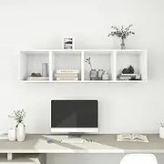 Wall Cabinets 4 pcs White 37x37x37 cm Engineered Wood Home Organisation