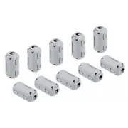 10pcs 3.5mm Ferrite Cores Ring Clip-On RFI EMI Noise Suppression Cable Clip Grey
