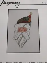 Imaginating Santa Claus Waste Canvas Counted Cross Stitch Kit