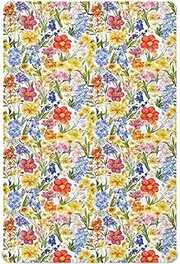Crib Fitted Sheet for Nursery Gift Soft Breathable Nursery Bed Sheet for Standard Size Crib Mattress 39x27in Florals Hyacinths Begonia Hyacinth