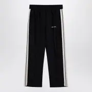 [Palm Angels] Anthracite Grey Linen Sports Trousers XL Grey