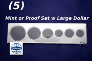Lot of 5 Whitman US Mint / Proof Set 6 Coin Holder 1c, 5c, 10c, 25c, 50c, $1