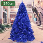 2 3 4 5 6 7 8 FT Blue Christmas Xmas Tree Undecorated Festival Holiday Winter