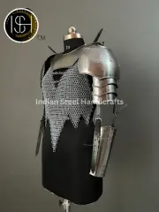 Medieval Female Armor, Gorget Pouldron Armor Chainmail Armor, Cosplay, SCA, Larp