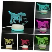 3D Dinosaurs Night Light New Bedside Decor 3D Illusion Lamp Tyrannosaurus Rex