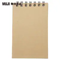 在飛比找momo購物網優惠-【MUJI 無印良品】雙環筆記本/40張.A7.米