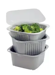 CB Japan Drainer Colander Bat Set MSize Antibacterial Preparation Microwave 238