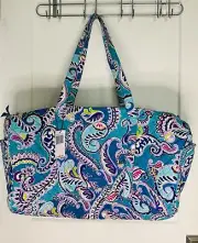 NWT Vera Bradley Large Traveler Duffel In Waikiki Paisley