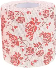 COLLBATH Elegant Rose Printed Toilet Paper Roll Soft Absorbent Decorative for Bathroom Kitchen Festive Decor