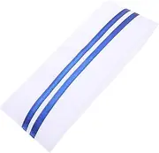 [BESTYASH] Unisex Kitchen Hat Blue Trim Chef Cap for Men Women Cooking Chef Hat Restaurant Cooking Cap
