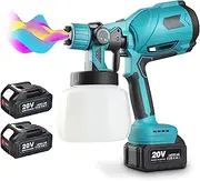 Paint Sprayer,Electric Spray Gun Handheld Cordless,high Power Electric Paint Sprayer Home,DIY Easy Spraying,for Battery for Garden Fence, Cabinet, Walls, Furniture