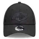 NBA LA Lakers New Era 9Forty SnapBack Cap Black on Black - Brand New Hat