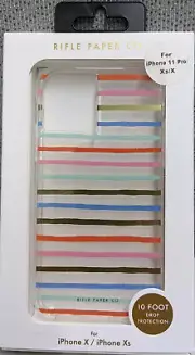 Case Mate Rifle Paper Co Case For iPhone 11 Pro / XS / X Clear Stripes
