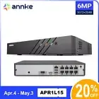 ANNKE 6MP 8 Channel NVR Video Recorder H.265+ for PoE Security Camera System