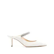 [Jimmy Choo] Jimmy Choo Bing 65mm Leather Mules 36 IT WHITE