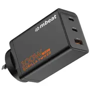 mbeat MB-PD100W2CA-K Gorilla Power PD 100W GaN II USB-C Charger [MB-PD100W2CA-K]