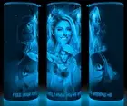 Glow in the Dark Alexa Wrester Bliss I Know You're Watching Me Cup Mug Tumbler