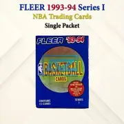1993-94 Fleer Basketball Box Pack Series 1 NBA Wax Sports Trading Cards 1 Packet
