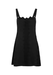 Free People Vanda Cotton Mini Dress - Black - M M