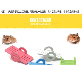 鼠堡堡 鼠用品 寵物玩具 黃金鼠整理箱 倉鼠玩具 倉鼠睡窩 倉鼠房 倉鼠彩虹屋 加卡屋 倉鼠彩虹橋 (1.3折)