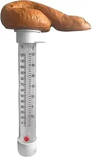 Floating Pool Thermometer Poop, Pool Thermometer Floating Poop with Rope, Funny Feces Meter Pond Water for Spa Hot Tubs Aquariums Feces Pond Decor (1 pcs)